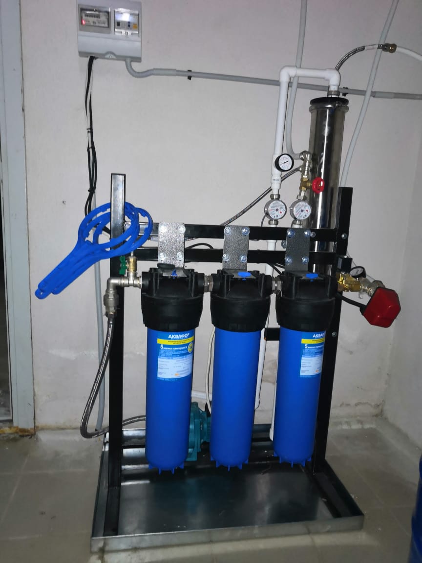 Система водоподготовки для автомата по продаже воды